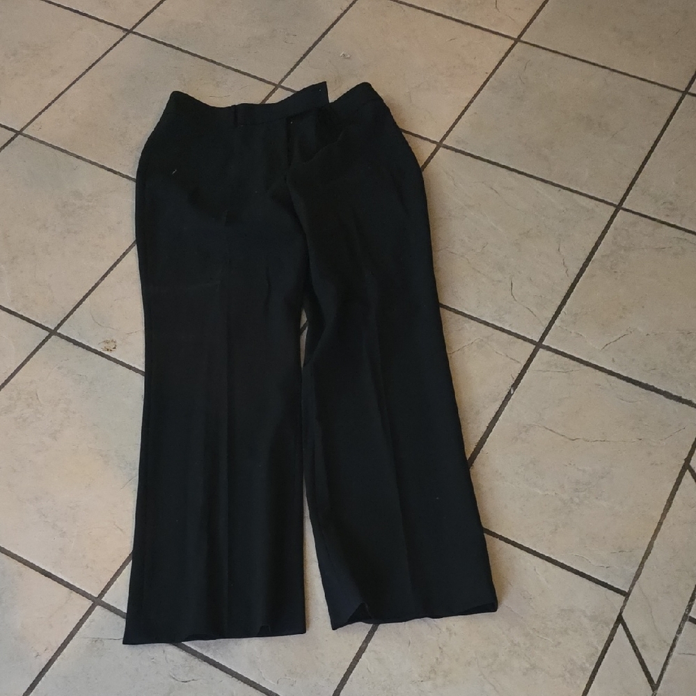 Calvin Klein Black Wide-Leg Dress Trousers